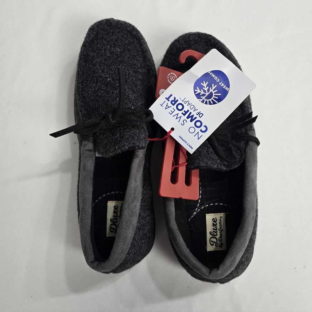New Dluxe Dearforms Slippers Memory Foam Men's Medium